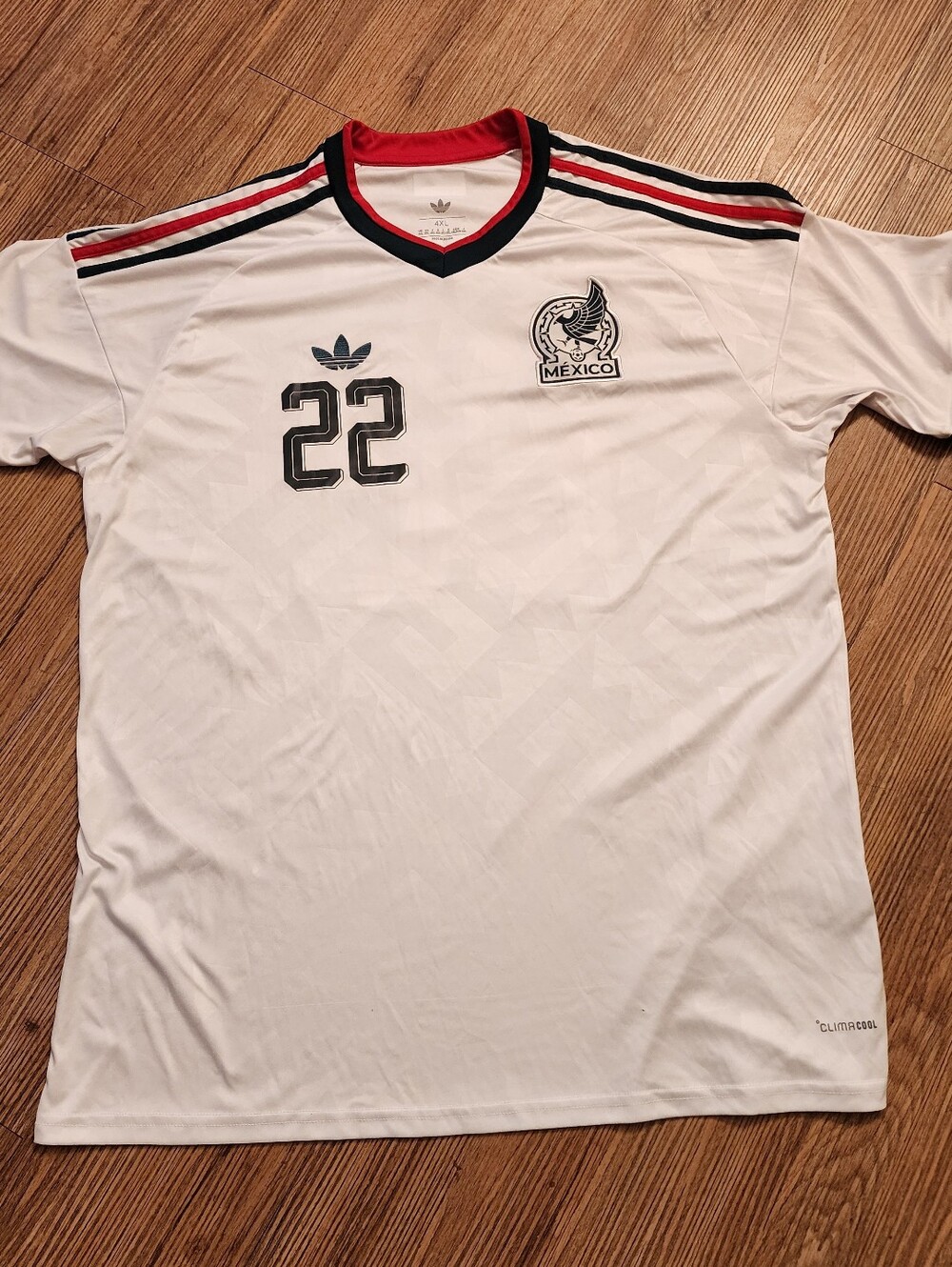 Soze. 4X Adidas Mexico White Kids Soccer Jersey #22xMetxico 2026 - Picture 4 of 8